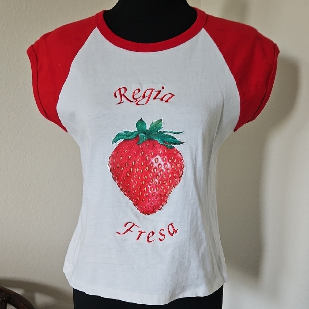 Red and White Strawberry Tee